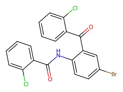 N-[4-bromo-2-(2-chlorobenzoyl)phenyl]-2-chlorobenzamide structure