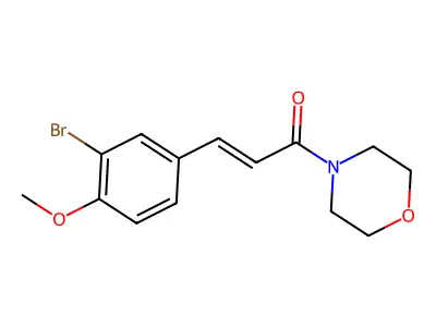 (2e)-3-(3-Bromo-4-methoxyphenyl)-1-(morpholin-4-yl)prop-2-en-1-one structure