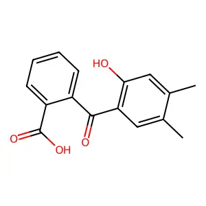 2-(2-Hydroxy-4,5-dimethylbenzoyl)benzoic acid structure