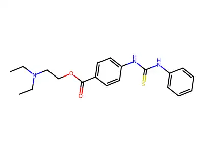 2-(Diethylamino)ethyl 4-(phenylcarbamothioylamino)benzoate structure