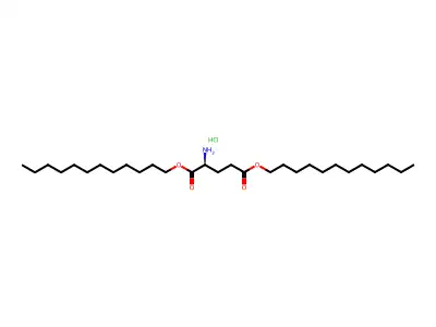 L-Glutamic acid, didodecyl ester, hydrochloride structure