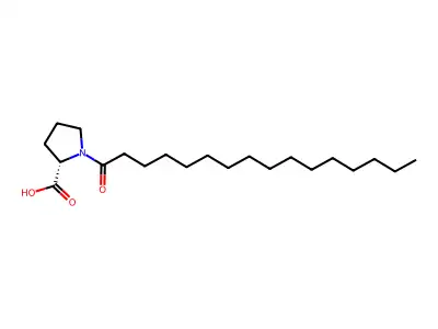 N-Hexadecanoyl-proline structure