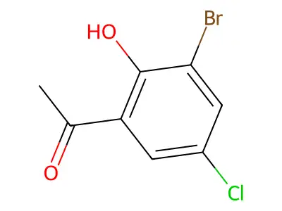 3'-Bromo-5'-chloro-2'-hydroxyacetophenone structure