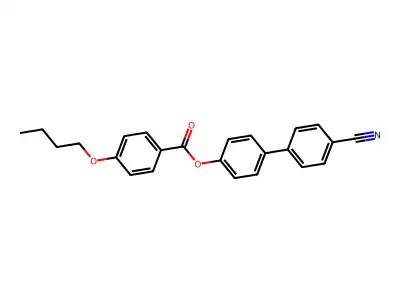 4-Butoxy-benzoic acid 4'-cyano-biphenyl-4-yl ester structure