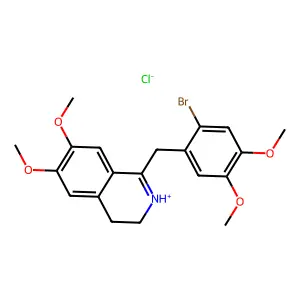 C20H22BrNO4.ClH structure