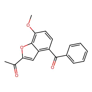 1-(4-Benzoyl-7-methoxy-1-benzofuran-2-yl)ethanone structure