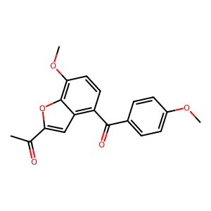 1-[7-Methoxy-4-(4-methoxybenzoyl)-1-benzofuran-2-yl]ethan-1-one structure