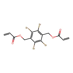 (Tetrabromo-1,4-phenylene)bismethylene diacrylate structure
