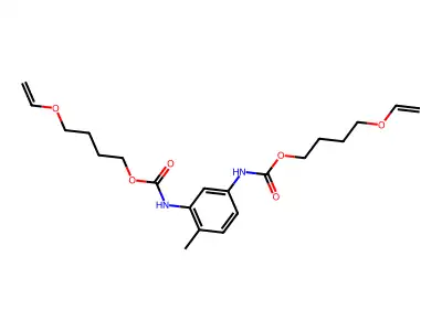 4-ethenoxybutyl N-[3-(4-ethenoxybutoxycarbonylamino)-4-methylphenyl]carbamate structure