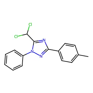 5-(dichloromethyl)-3-(4-methylphenyl)-1-phenyl-1H-1,2,4-triazole structure
