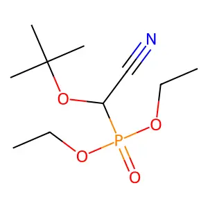 Diethyl [tert-butoxy(cyano)methyl]phosphonate structure
