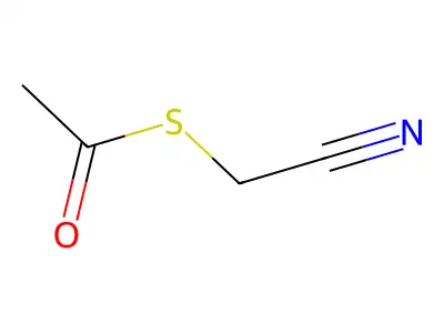 Cyanomethyl ethanethioate structure