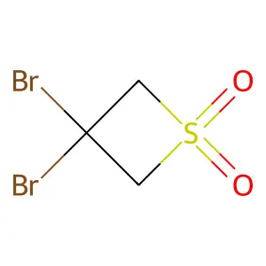 Thietane, 3,3-dibromo-, 1,1-dioxide structure