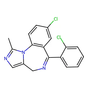 氯马唑仑 structure