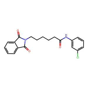 N-(3-Chlorophenyl)-6-(1,3-dioxo-1,3-dihydro-2H-isoindol-2-yl)hexanamide structure