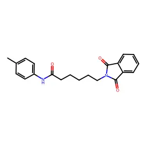 2H-Isoindole-2-hexanamide, 1,3-dihydro-N-(4-methylphenyl)-1,3-dioxo- structure