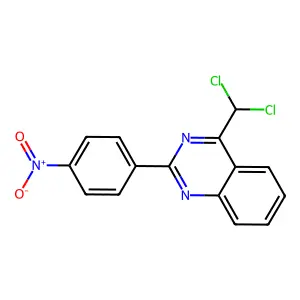 4-(Dichloromethyl)-2-(4-nitrophenyl)quinazoline structure