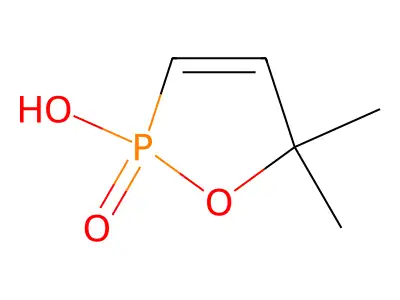 1,2-Oxaphosphole, 2,5-dihydro-2-hydroxy-5,5-dimethyl-, 2-oxide structure