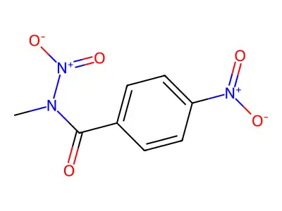 Benzamide, N-methyl-N,4-dinitro- structure