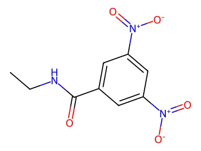N-ethyl-3,5-dinitro-benzamide structure