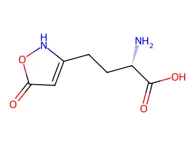 2-(3-Amino-3-carboxypropyl)isoxazolin-5-one structure