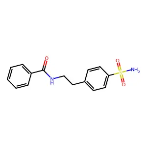 N-[2-(4-sulfamoylphenyl)ethyl]benzamide structure