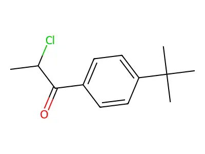 1-(4-tert-Butylphenyl)-2-chloropropan-1-one structure