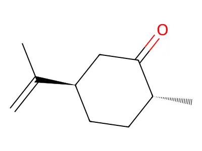 (1S,4S)-Dihydrocarvone structure