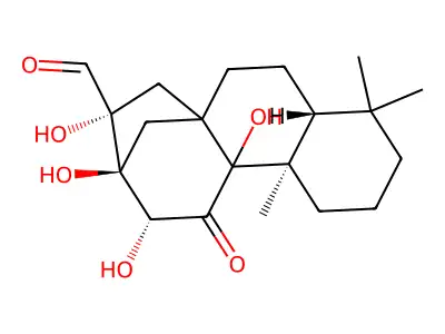 网褶菌壳梭菌素醛 structure