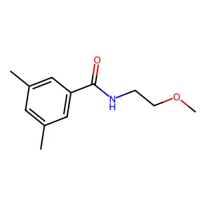 N-(2-methoxyethyl)-3,5-dimethylbenzamide structure