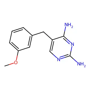 2,4-Pyrimidinediamine, 5-((3-methoxyphenyl)methyl)- structure