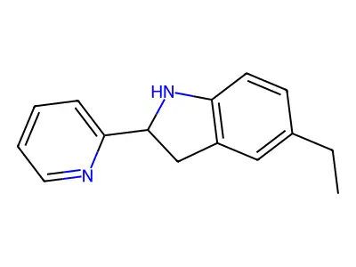 5-Ethyl-2-(pyridin-2-yl)indoline structure