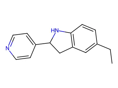 5-Ethyl-2-(pyridin-4-yl)indoline structure