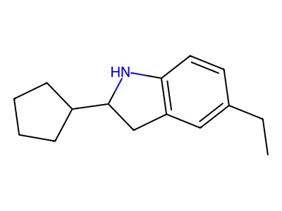 2-Cyclopentyl-5-ethylindoline structure