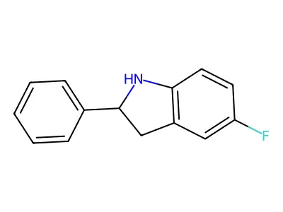 5-Fluoro-2-phenylindoline structure