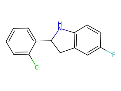 2-(2-Chlorophenyl)-5-fluoroindoline structure