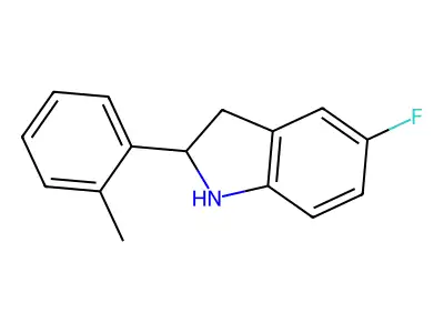 5-Fluoro-2-(o-tolyl)indoline structure