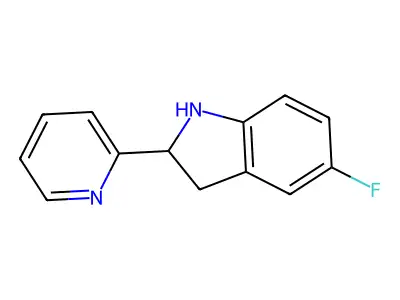 5-Fluoro-2-(pyridin-2-yl)indoline structure