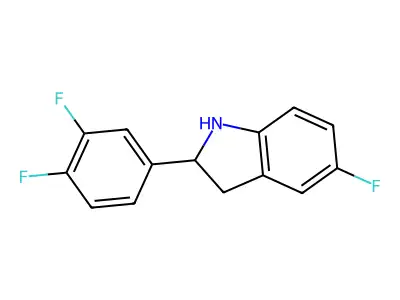 2-(3,4-Difluorophenyl)-5-fluoroindoline structure