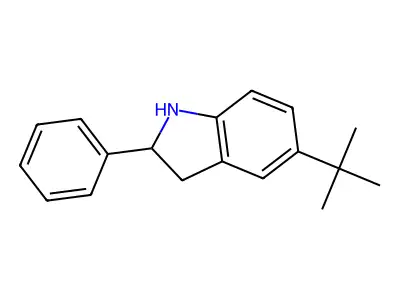 5-(tert-Butyl)-2-phenylindoline structure