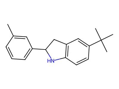 5-(tert-Butyl)-2-(m-tolyl)indoline structure