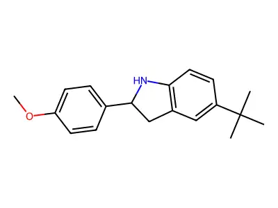 5-(tert-Butyl)-2-(4-methoxyphenyl)indoline structure