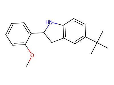 5-(tert-Butyl)-2-(2-methoxyphenyl)indoline structure