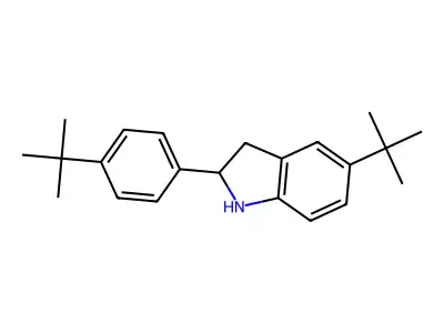 5-(tert-Butyl)-2-[4-(tert-butyl)phenyl]indoline structure