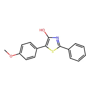 5-(4-Methoxyphenyl)-2-phenyl-1,3-thiazol-4-ol structure