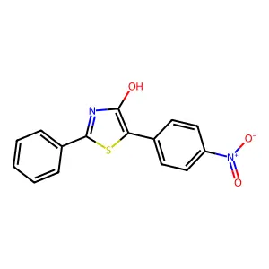 5-(4-Nitrophenyl)-2-phenyl-1,3-thiazol-4-ol structure