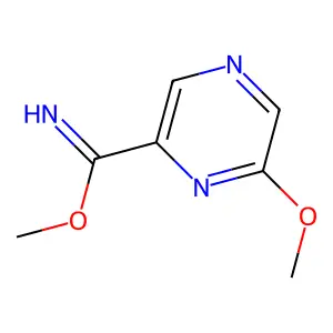 Methyl 6-methoxypyrazine-2-carboximidate structure