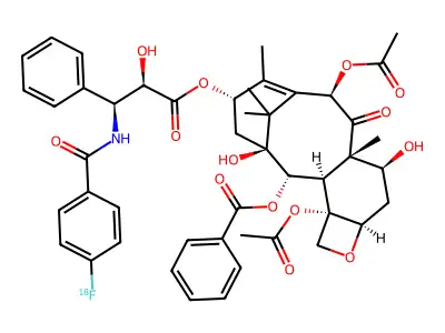 Fluoropaclitaxel F-18 structure