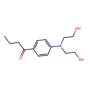4-N,N-Bis(2-hydroxyethyl)aminobutyrophenone structure