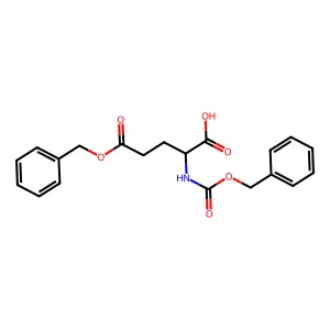 5-(Benzyloxy)-2-(((benzyloxy)carbonyl)amino)-5-oxopentanoic acid structure